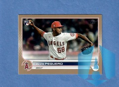 2022 Topps #541 Elvis Peguero Rookie GOLD 1478/2022 Angels
